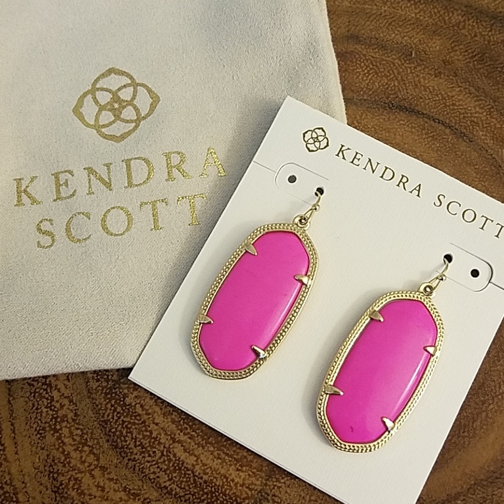 Hot Pink Kendra Scott Elle Earrings